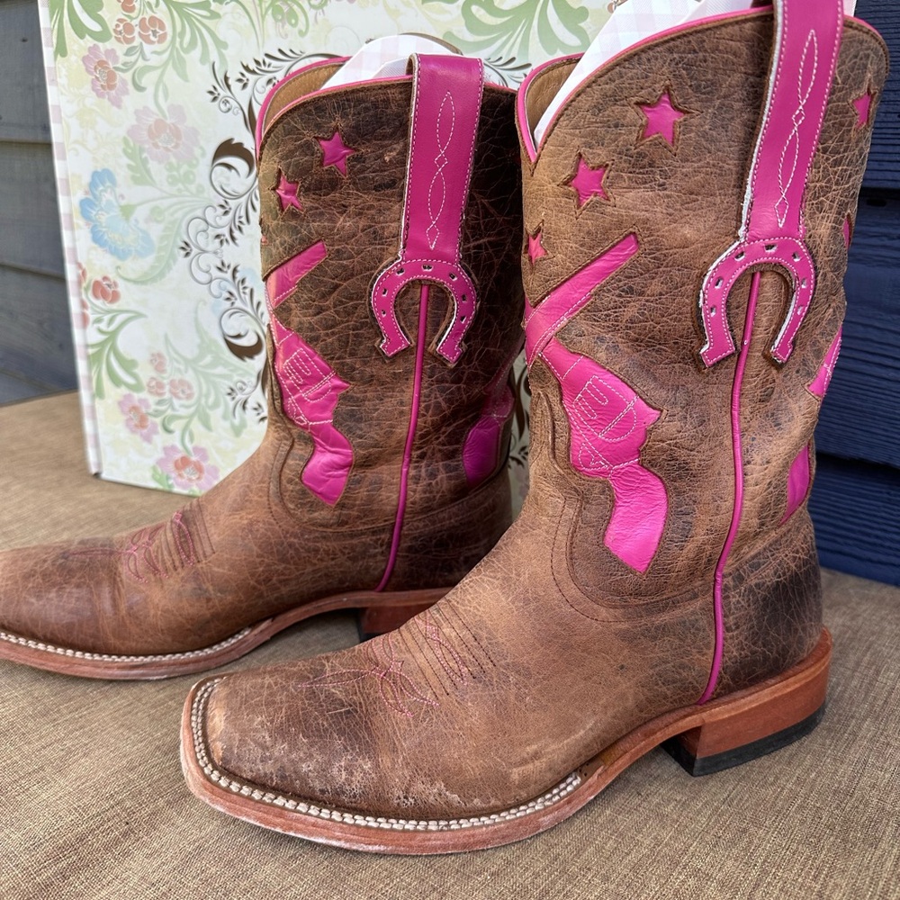 Macie Bean Hot Pink Pistol Boots